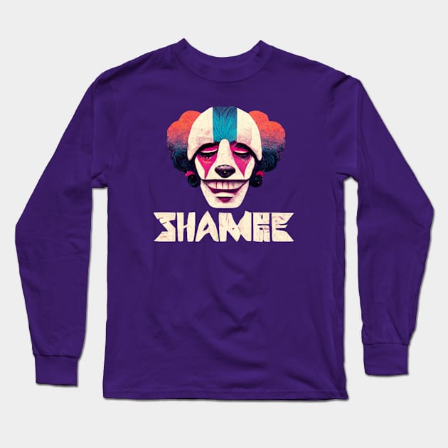 Shamee The Clown Faced Thriller Comfortably Plumb Pie Ltd Variant Long Sleeve T-Shirt by The Shamemakers